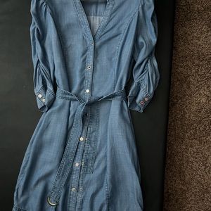 White House Black Market Denim dress size 14